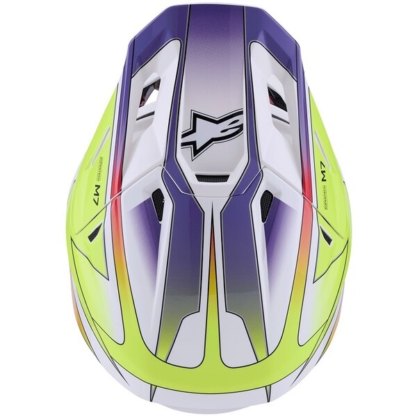 Casca cross-enduro ALPINESTARS SUPERTECH S-M7 FUSE ECE06 XXL Albastru/Mov/Roz, 9