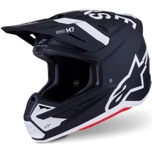 Casca cross-enduro ALPINESTARS SUPERTECH S-M7 DASHER ECE06 S Negru/Alb mat, 10