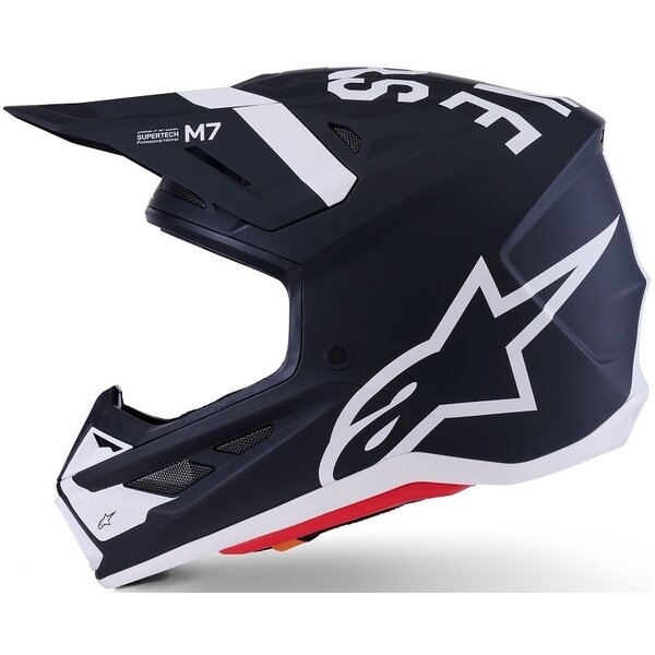 Casca cross-enduro ALPINESTARS SUPERTECH S-M7 DASHER ECE06 L Negru/Alb mat, 8