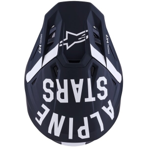 Casca cross-enduro ALPINESTARS SUPERTECH S-M7 DASHER ECE06 L Negru/Alb mat, 4
