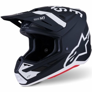 Casca cross-enduro ALPINESTARS SUPERTECH S-M7 DASHER ECE06 XL Negru/Alb mat, 2