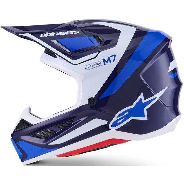 Casca cross-enduro ALPINESTARS SUPERTECH S-M7 RISE ECE06 XL Negru/Argintiu/Rosu fluo, 8