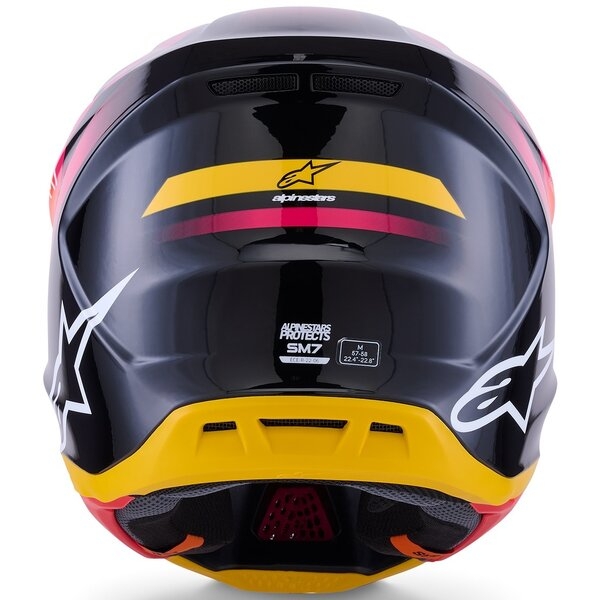 Casca cross-enduro ALPINESTARS SUPERTECH S-M7 RISE ECE06 L Albastru/Alb, 16