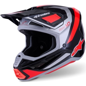 Casca cross-enduro ALPINESTARS SUPERTECH S-M7 RISE ECE06 L Albastru/Alb, 10