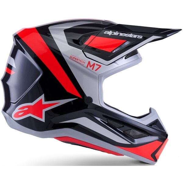 Casca cross-enduro ALPINESTARS SUPERTECH S-M7 RISE ECE06 S Negru/Galben/Roz, 6