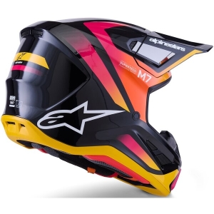 Casca cross-enduro ALPINESTARS SUPERTECH S-M7 RISE ECE06 S Negru/Galben/Roz, 14
