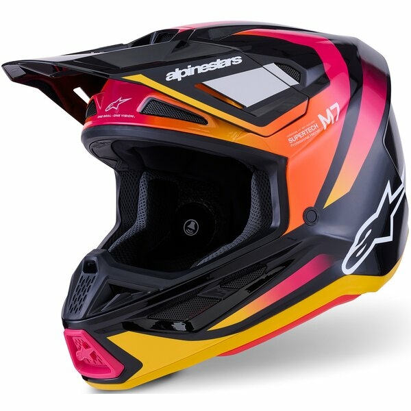 Casca cross-enduro ALPINESTARS SUPERTECH S-M7 RISE ECE06 XL Albastru/Alb, 9