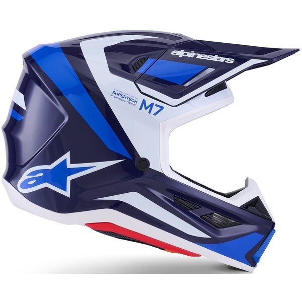 Casca cross-enduro ALPINESTARS SUPERTECH S-M7 RISE ECE06 XL Albastru/Alb, 21