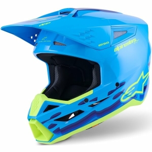 Casca cross-enduro ALPINESTARS S-M3 FORCE ECE06 S Albastru cyan