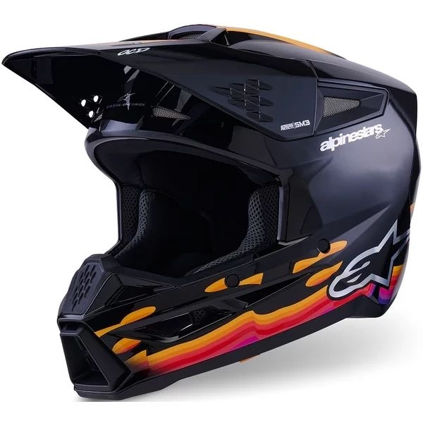 Casca cross-enduro ALPINESTARS S-M3 FORCE ECE06 M Negru, 23