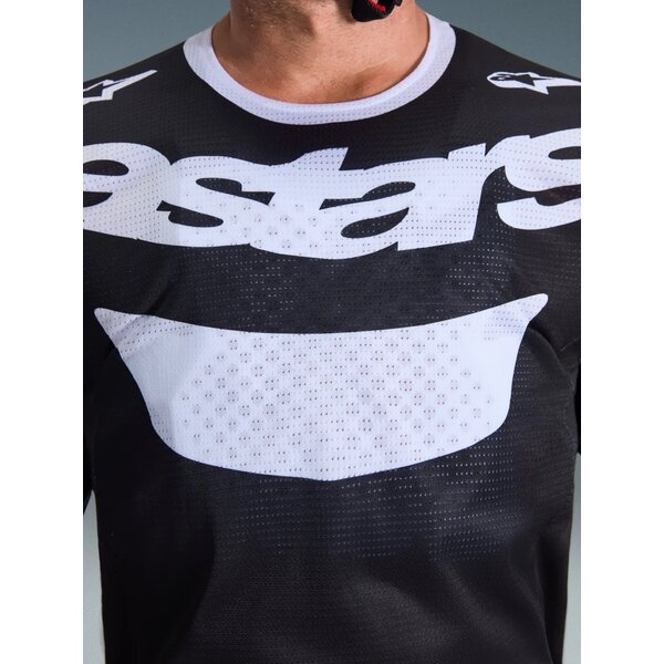 Tricou cross-enduro ALPINESTARS RACER AIR RIWAY 2026 M Negru/Alb, 6