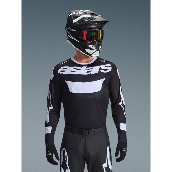 Tricou cross-enduro ALPINESTARS RACER AIR RIWAY 2026 XL Gri/Galben fluo/Albastru, 11