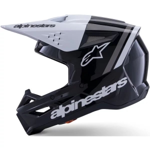Casca cross-enduro ALPINESTARS S-M3 RADIUM ECE06 S Negru/Rosu fluo/Alb, 21