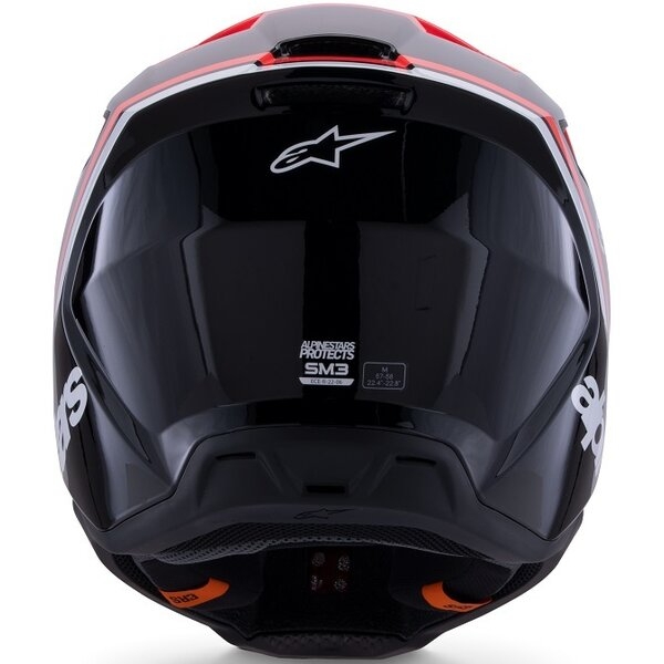 Casca cross-enduro ALPINESTARS S-M3 RADIUM ECE06 S Negru/Alb/Gri, 10