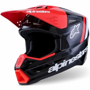 Casca cross-enduro ALPINESTARS S-M3 RADIUM ECE06 S Negru/Alb/Gri