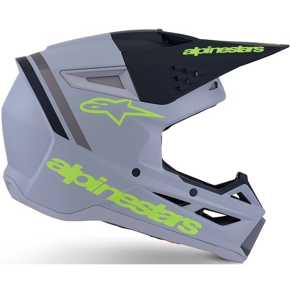 Casca cross-enduro ALPINESTARS S-M3 RADIUM ECE06 L Gri/Negru/Galben Fluo, 8