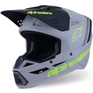 Casca cross-enduro ALPINESTARS S-M3 RADIUM ECE06 XXL Gri/Negru/Galben Fluo, 7