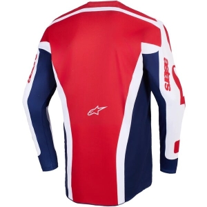 Tricou cross-enduro ALPINESTARS RACER RIWAY 2026 S Alb/Albastru/Rosu, 6