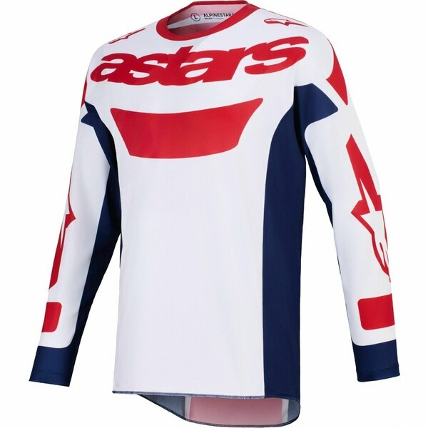 Tricou cross-enduro ALPINESTARS RACER RIWAY 2026 Alb/Negru XL, 16