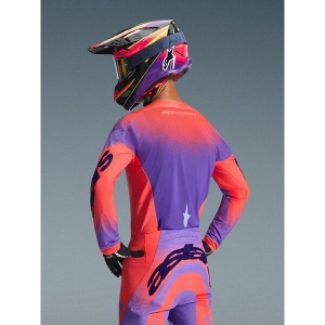 Tricou cross-enduro ALPINESTARS SUPERTECH SCENZ 2026 L Rosu/Negru/Galben, 6