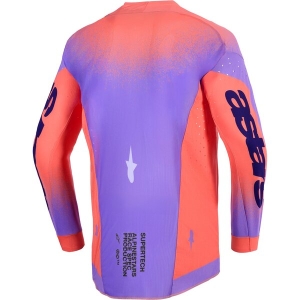 Tricou cross-enduro ALPINESTARS SUPERTECH SCENZ 2026 XL Rosu/Negru/Galben, 12