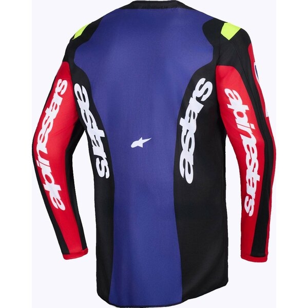 Tricou cross-enduro ALPINESTARS FLUID GRID 2026 XL Portocaliu/Albastru, 12