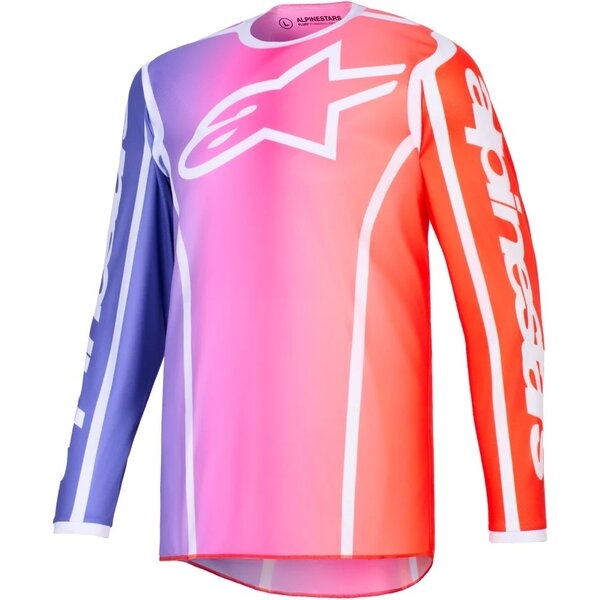 Tricou cross-enduro ALPINESTARS FLUID APEX 2026 XL Albastru/Galben Fluo, 4
