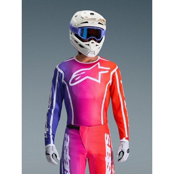 Tricou cross-enduro ALPINESTARS FLUID APEX 2026 XL Rosu/Alb, 3