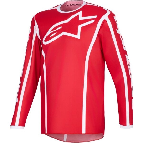 Tricou cross-enduro ALPINESTARS FLUID APEX 2026 XL Rosu/Alb, 9