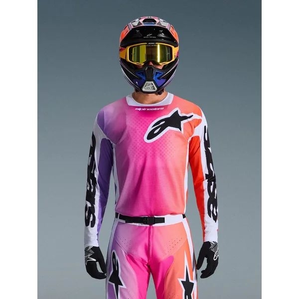 Tricou cross-enduro ALPINESTARS RACER AIR PORTL 2026 S Albastru/Alb, 5