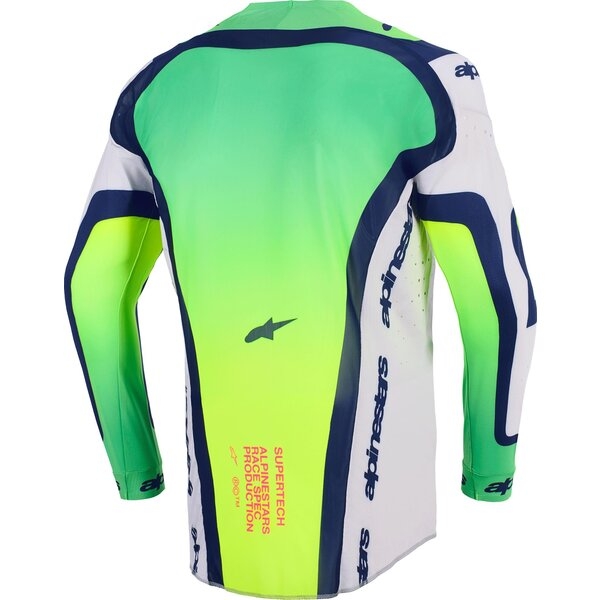 Tricou cross-enduro ALPINESTARS SUPERTECH VISTA 2026 S Gri/Galben fluo/Albastru, 3