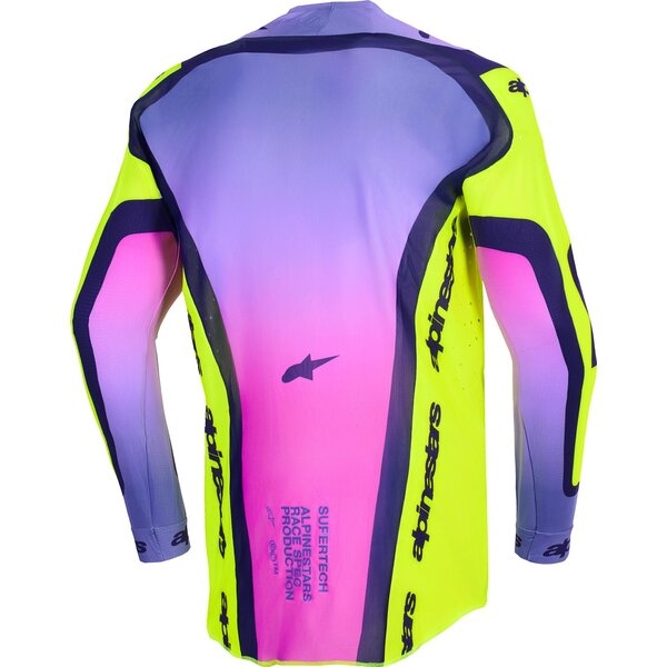 Tricou cross-enduro ALPINESTARS SUPERTECH VISTA 2026 S Gri/Galben fluo/Albastru, 11