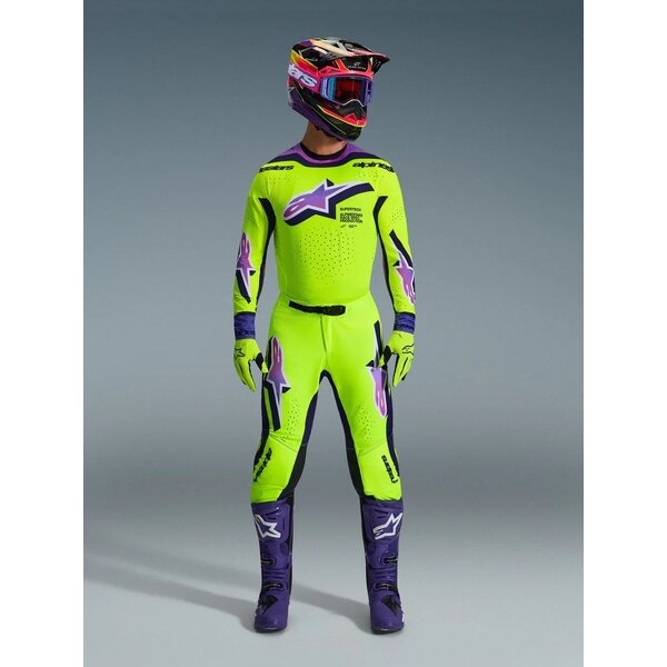 Tricou cross-enduro ALPINESTARS SUPERTECH VISTA 2026 S Gri/Galben fluo/Albastru, 13