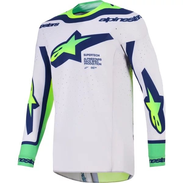 Tricou cross-enduro ALPINESTARS SUPERTECH VISTA 2026 S Gri/Galben fluo/Albastru, 26