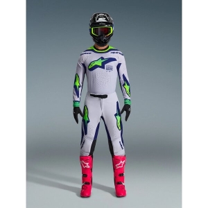 Tricou cross-enduro ALPINESTARS SUPERTECH VISTA 2026 S Gri/Galben fluo/Albastru, 5