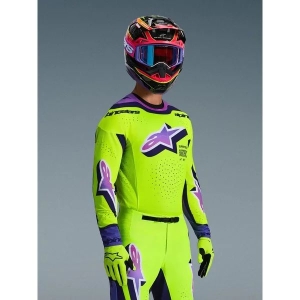 Tricou cross-enduro ALPINESTARS SUPERTECH VISTA 2026 S Gri/Galben fluo/Albastru, 9