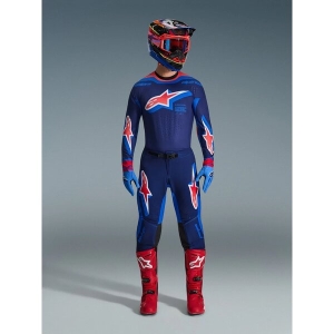 Tricou cross-enduro ALPINESTARS SUPERTECH VISTA 2026 S Gri/Galben fluo/Albastru, 6