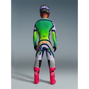 Tricou cross-enduro ALPINESTARS SUPERTECH VISTA 2026 S Gri/Galben fluo/Albastru, 9