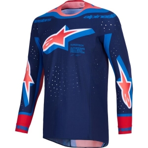 Tricou cross-enduro ALPINESTARS SUPERTECH VISTA 2026 S Gri/Galben fluo/Albastru, 10
