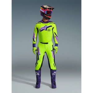 Tricou cross-enduro ALPINESTARS SUPERTECH VISTA 2026 S Gri/Galben fluo/Albastru, 13