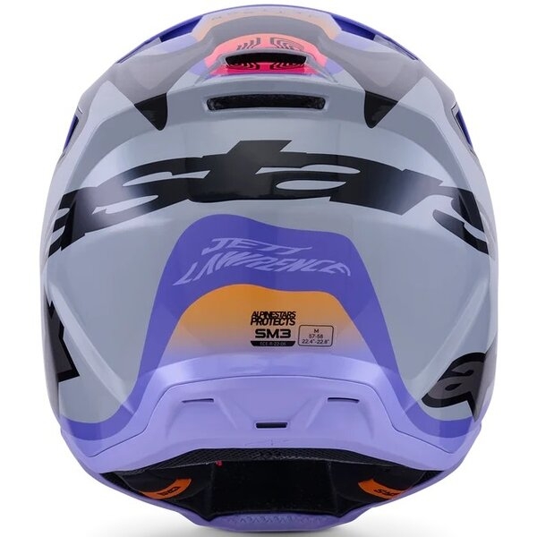 Casca cross-enduro ALPINESTARS S-M3 JETTSON ECE06 XL Gri/Mov/Negru, 4