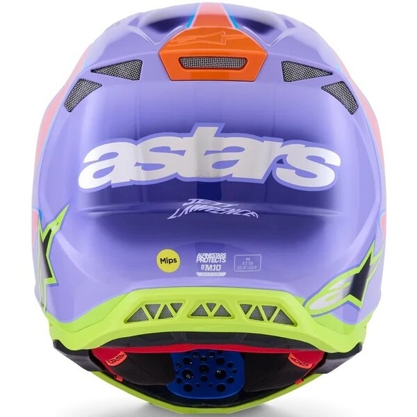 Casca cross-enduro ALPINESTARS SUPERTECH S-M10 JETT LAWRENCE R01 ECE06 M Mov/Roz fluo/Galben fluo, 6