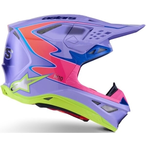 Casca cross-enduro ALPINESTARS SUPERTECH S-M10 JETT LAWRENCE R01 ECE06 L Mov/Roz fluo/Galben fluo, 4