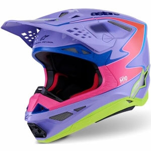 Casca cross-enduro ALPINESTARS SUPERTECH S-M10 JETT LAWRENCE R01 ECE06 L Mov/Roz fluo/Galben fluo