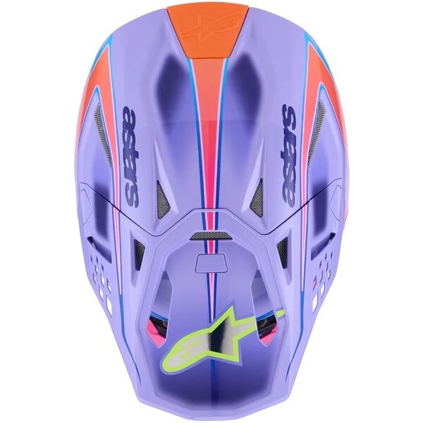 Casca cross-enduro ALPINESTARS SUPERTECH S-M10 JETT LAWRENCE R01 ECE06 XL Mov/Roz fluo/Galben fluo, 8