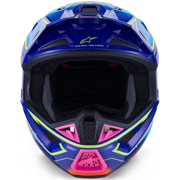 Casca cross-enduro ALPINESTARS SUPERTECH S-M7 CAST ECE06 S Albastru/Roz/Galben fluo, 3