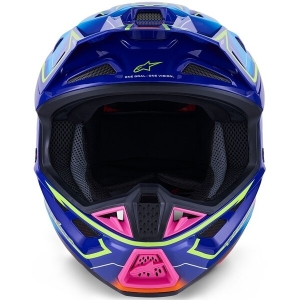 Casca cross-enduro ALPINESTARS SUPERTECH S-M7 CAST ECE06 L Albastru/Roz/Galben fluo, 8