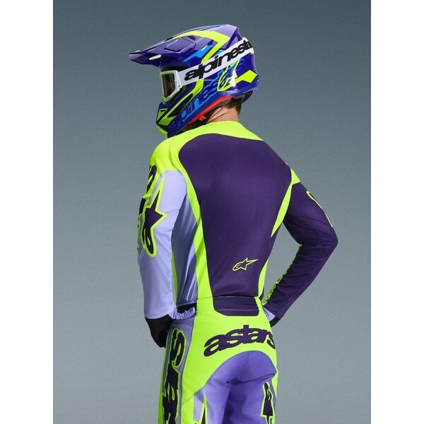 Tricou cross-enduro ALPINESTARS RACER PORTL 2026 L Verde/Alb/Negru, 15
