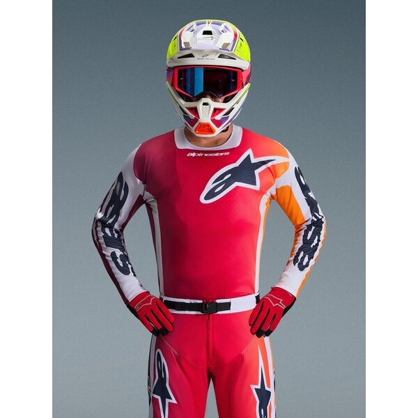Tricou cross-enduro ALPINESTARS RACER PORTL 2026 XXL Rosu/Gri, 4