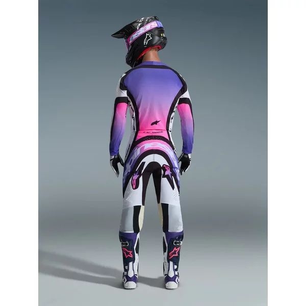 Tricou cross-enduro ALPINESTARS SUPERTECH AFD VISTA 2026 S Alb/Mov/Negru, 12
